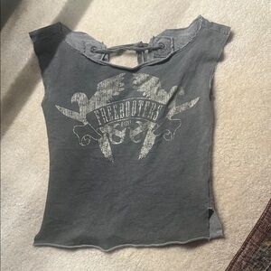Diesel-  Gray Free bird, Freebooters Sleeveless Top